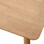 Table à manger rectangulaire style Mid-Century en noyer, gris et noir, 6 places