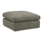 Grand pouf d'appoint en faux cuir nubuck beige/ivoire/blanc/gris, 1 personne