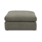Grand pouf d'appoint en faux cuir nubuck beige/ivoire/blanc/gris, 1 personne
