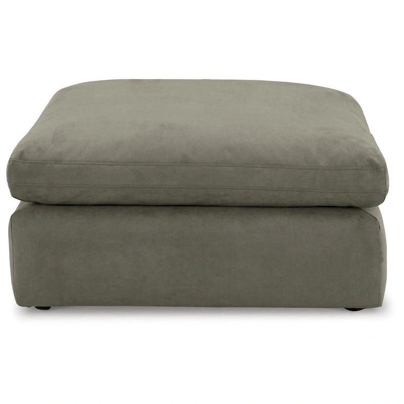 Grand pouf d'appoint en faux cuir nubuck beige/ivoire/blanc/gris, 1 personne