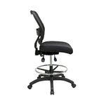Chaise de dessinateur ergonomique de luxe avec dossier en maille et assise en maille