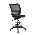 Chaise de dessinateur ergonomique de luxe avec dossier en maille et assise en maille