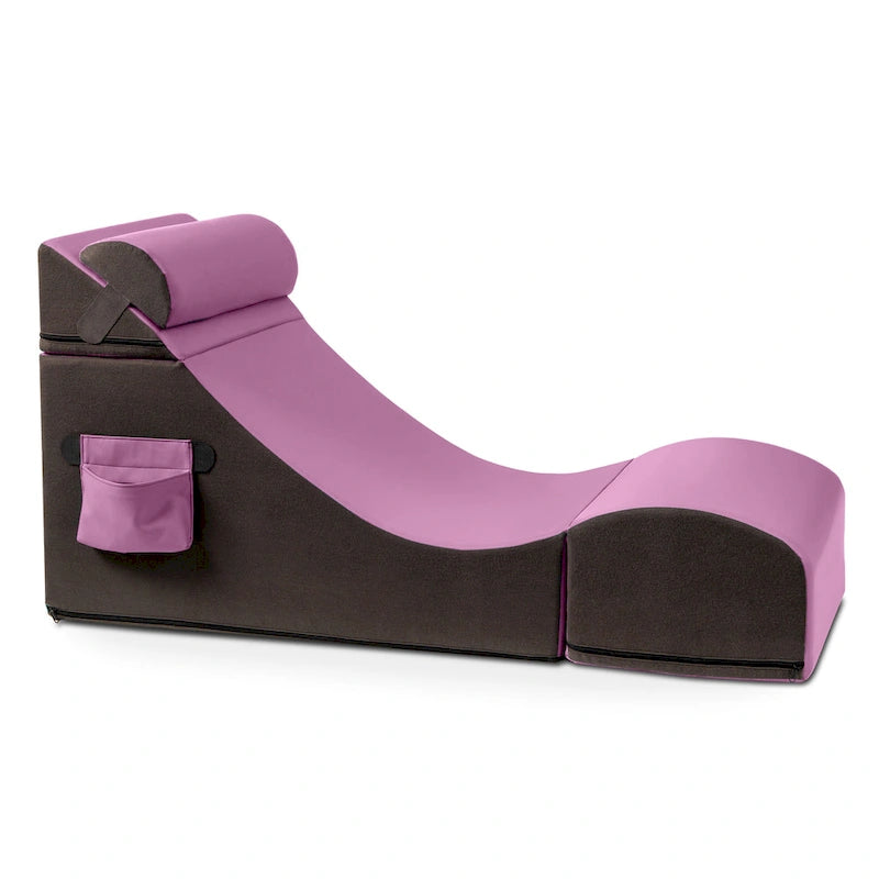 Fauteuil de sol, pouf et table convertible 3-en-1 en vinyle bleu/gris/violet/rouge/noir/vert – 1 personne