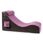 Fauteuil de sol, pouf et table convertible 3-en-1 en vinyle bleu/gris/violet/rouge/noir/vert – 1 personne