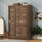 Armoire à portes battantes 3 portes avec étagères Pour Chambre