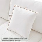 Canapé d'angle gris en forme de L avec pouf, rayures verticales, 5 places