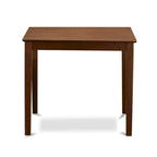 Ensemble de salle à manger 5 pièces en acajou hauteur comptoir – Table carrée et 4 chaises (4 places)