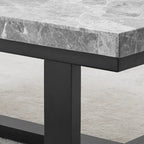 Table d'appoint en marbre gris Ludlow Steve Silver