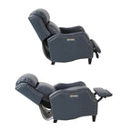 Fauteuil inclinable en cuir véritable avec clous, double moteur, pour cinéma maison, avec port USB