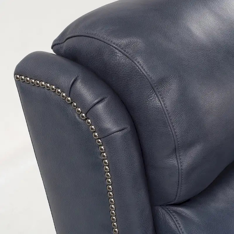 Fauteuil inclinable en cuir véritable avec clous, double moteur, pour cinéma maison, avec port USB