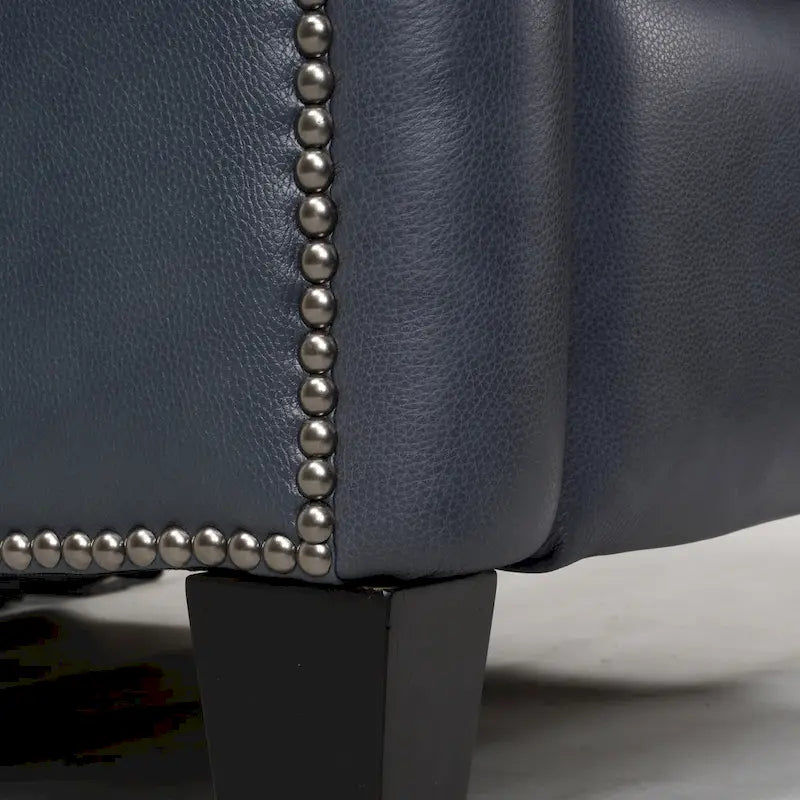 Fauteuil inclinable en cuir véritable avec clous, double moteur, pour cinéma maison, avec port USB