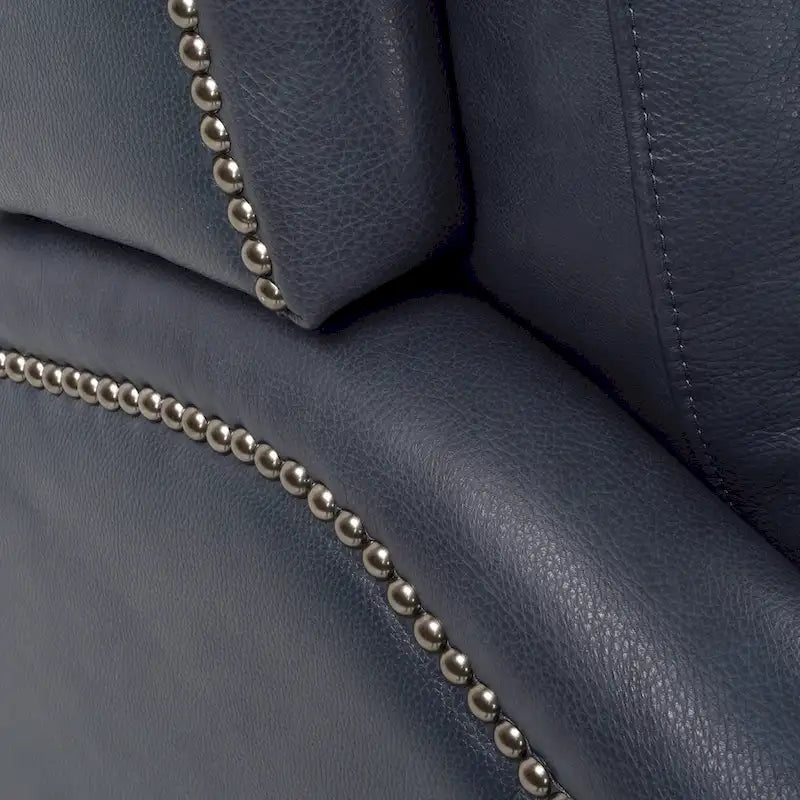 Fauteuil inclinable en cuir véritable avec clous, double moteur, pour cinéma maison, avec port USB