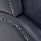 Fauteuil inclinable en cuir véritable avec clous, double moteur, pour cinéma maison, avec port USB