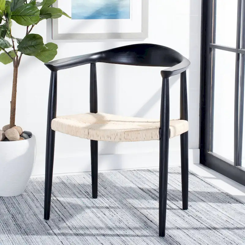 SAFAVIEH Besse Foc Twist Accent Chair - 24.8 W x 18.9 L x 30.7 H - 25Wx19Dx31H