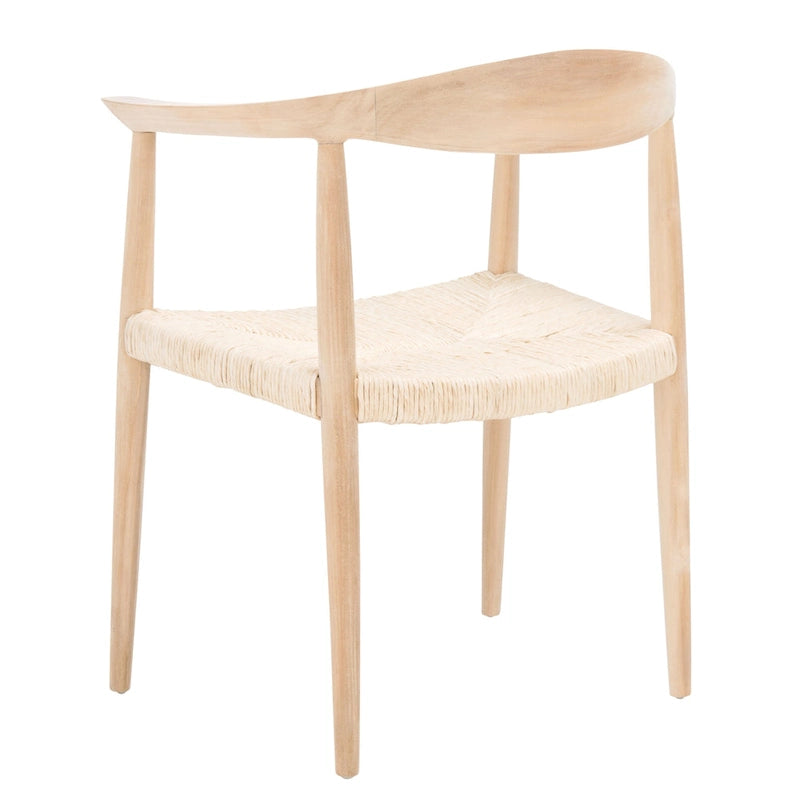 Fauteuil d'appoint en rotin tressé, naturel/noir, une place, 63,5 cm L x 48,3 cm P x 78,7 cm H