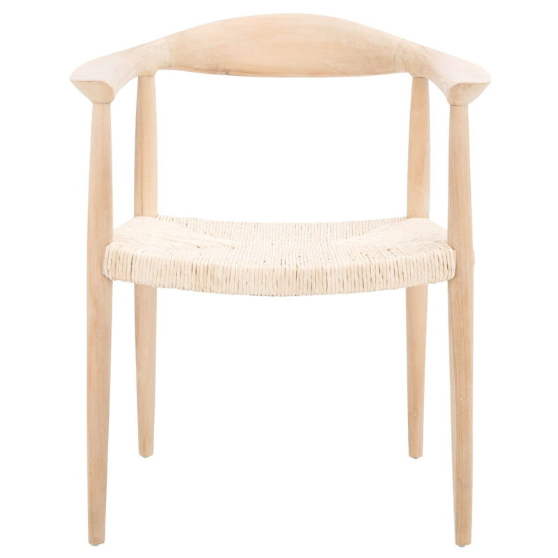 Fauteuil d'appoint en rotin tressé, naturel/noir, une place, 63,5 cm L x 48,3 cm P x 78,7 cm H