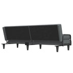 Canapé convertible en tissu avec accoudoirs, 2 places