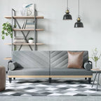 Canapé convertible en tissu avec accoudoirs, 2 places