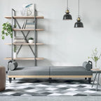 Canapé convertible en tissu avec accoudoirs, 2 places