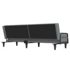 Canapé convertible en tissu avec accoudoirs, 2 places