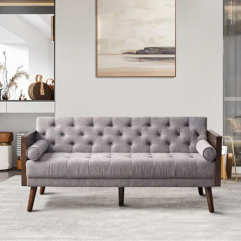 Canapé-lit pliant ajustable, style Mid-century moderne