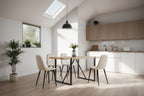Modern Dining Room Chairs with Metal Legs(Set of 4) - N/A