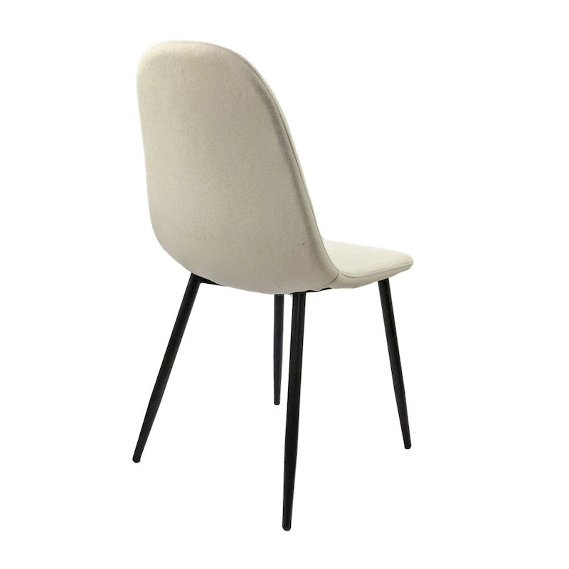 Chaises de salle à manger modernes avec pieds en métal (Lot de 4) - S/O