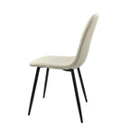 Chaises de salle à manger modernes avec pieds en métal (Lot de 4) - S/O