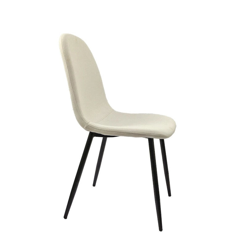 Chaises de salle à manger modernes avec pieds en métal (Lot de 4) - S/O