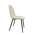 Chaises de salle à manger modernes avec pieds en métal (Lot de 4) - S/O
