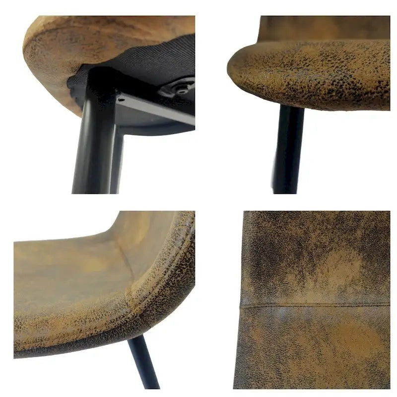 Chaises de salle à manger modernes avec pieds en métal (Lot de 4) - S/O
