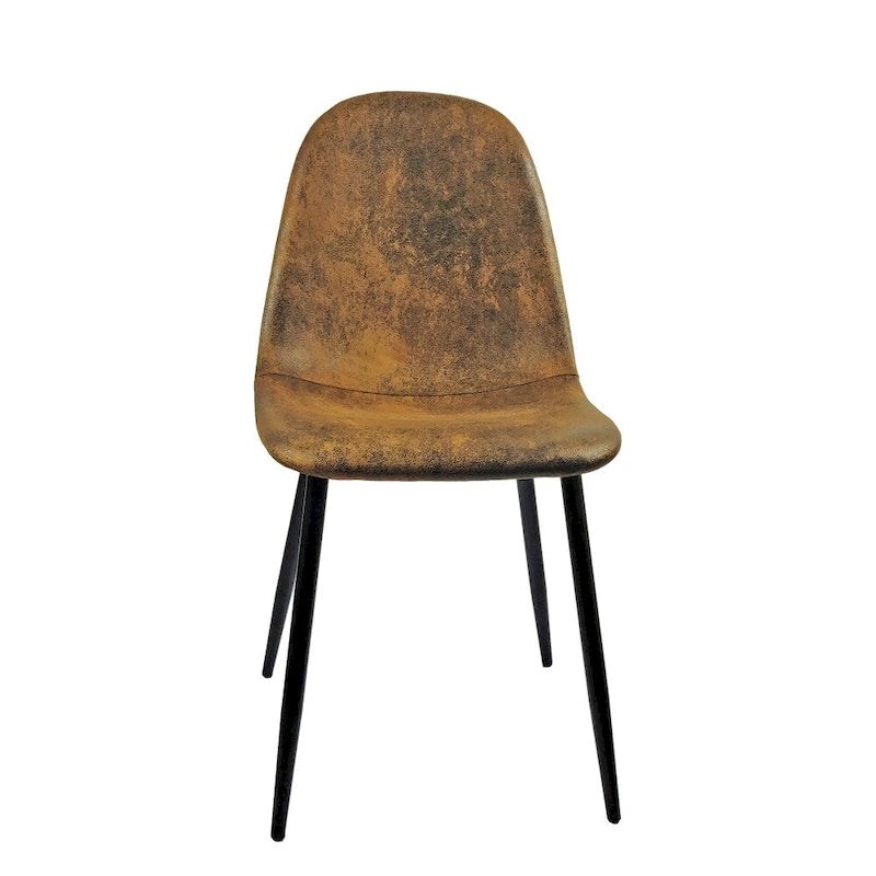 Chaises de salle à manger modernes avec pieds en métal (Lot de 4) - S/O