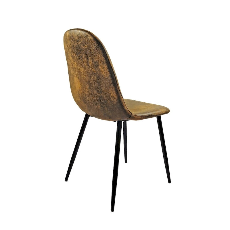 Chaises de salle à manger modernes avec pieds en métal (Lot de 4) - S/O