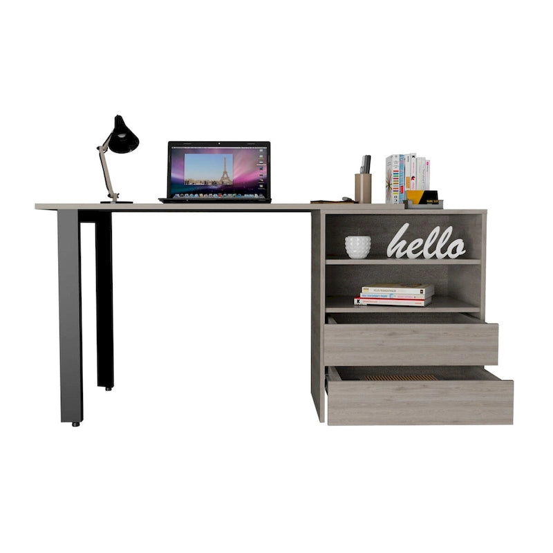 Bureau pour bureau, salon, appartement, gris clair