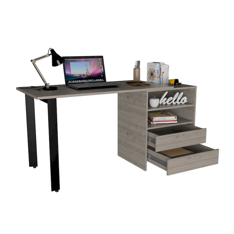 Bureau pour bureau, salon, appartement, gris clair
