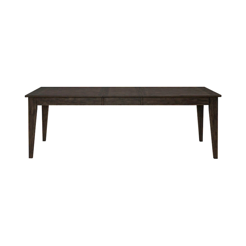 Ensemble de table rectangulaire 6 pièces marron rustique Midland Falls