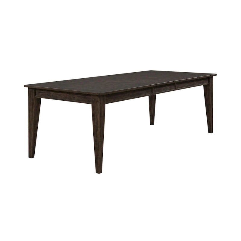 Ensemble de table rectangulaire 6 pièces marron rustique Midland Falls