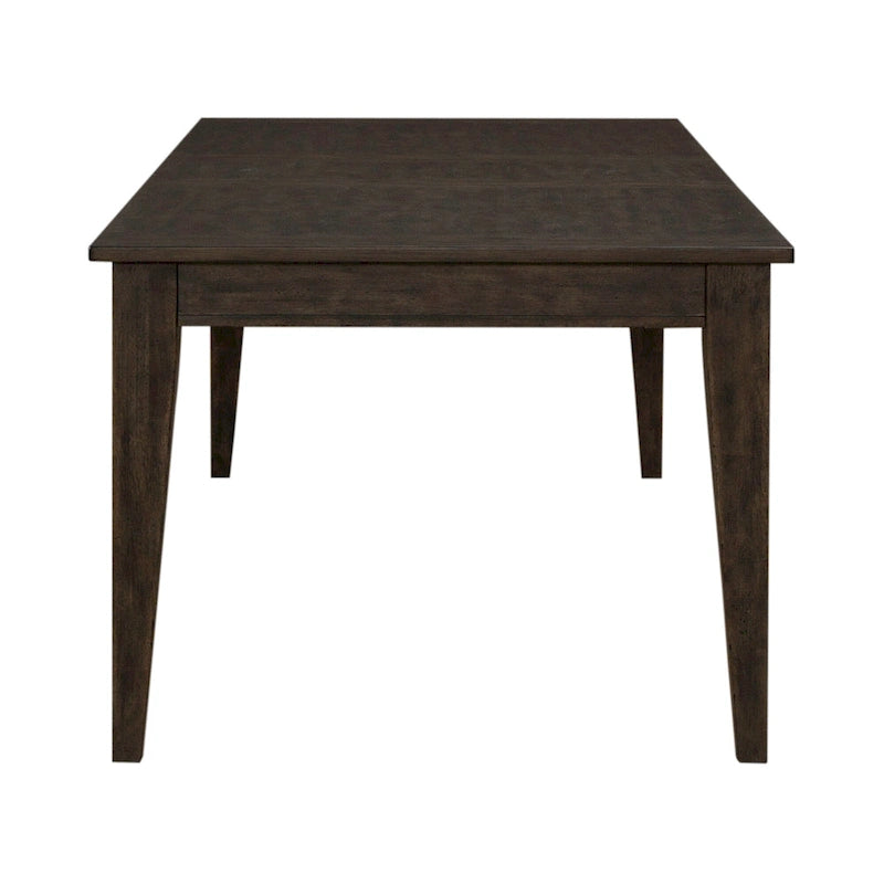 Ensemble de table rectangulaire 6 pièces marron rustique Midland Falls