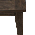 Ensemble de table rectangulaire 6 pièces marron rustique Midland Falls