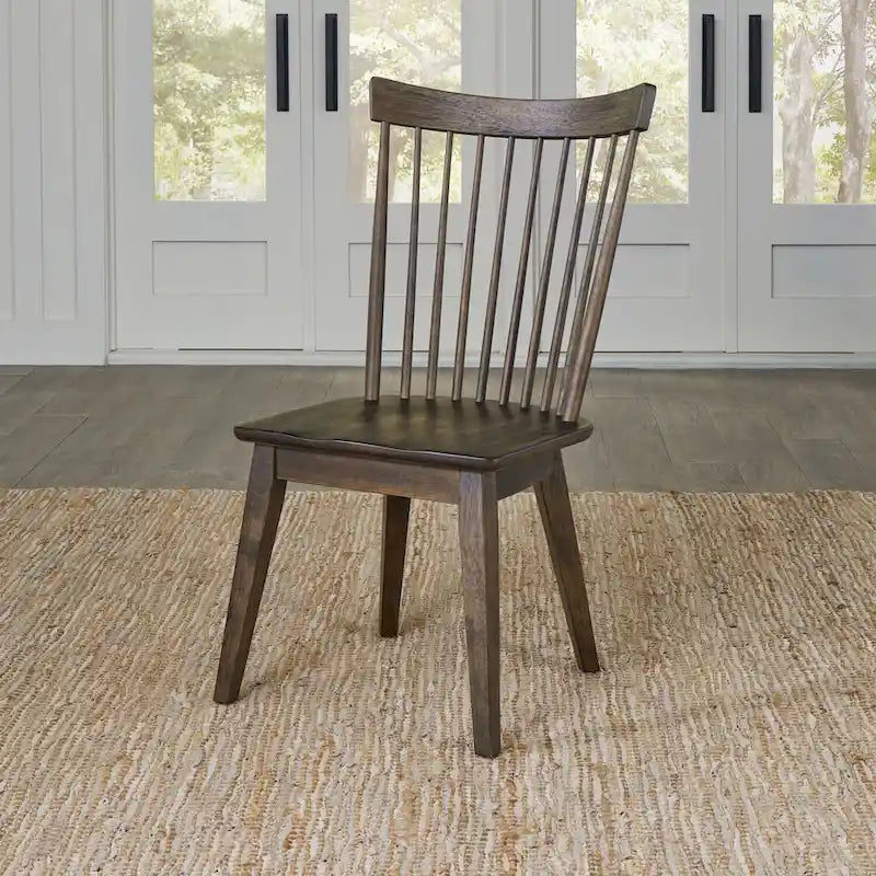 Ensemble de table rectangulaire 6 pièces marron rustique Midland Falls