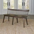 Ensemble de table rectangulaire 6 pièces marron rustique Midland Falls