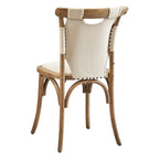 Chaise d'appoint en bois courbé Nashville Oak & Canvas