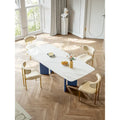 Table à manger Lesly rectangulaire blanche 180 cm (8 places) - 180P90L75H