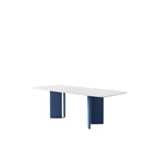 Table à manger Lesly rectangulaire blanche 180 cm (8 places) - 180P90L75H