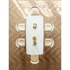 Table à manger Lesly rectangulaire blanche 180 cm (8 places) - 180P90L75H